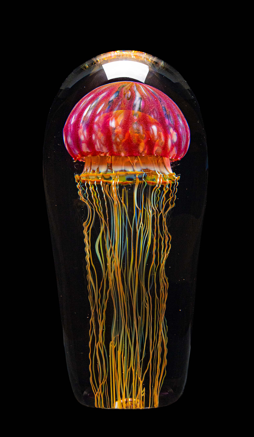 Jellyfish Sculpture, Golden Barberry Glass