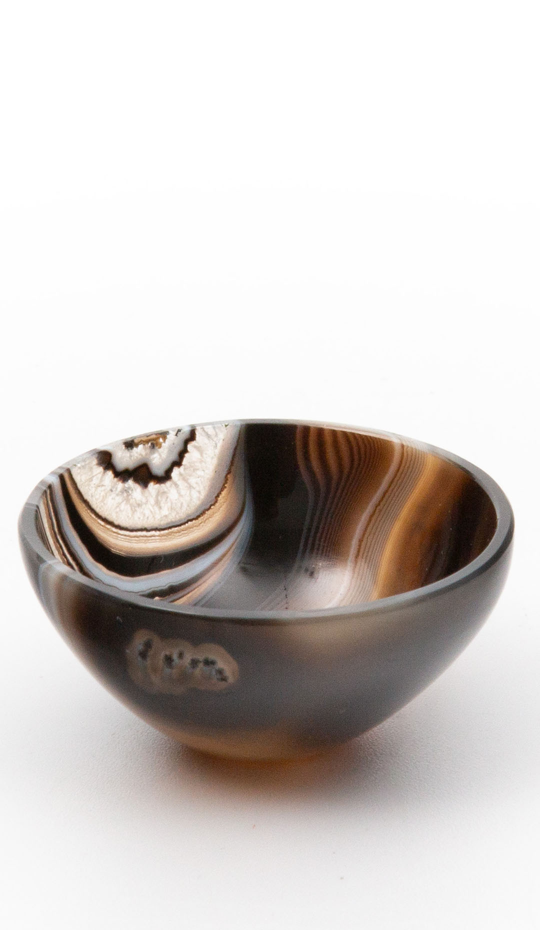 Onyx Brown and White Bowl