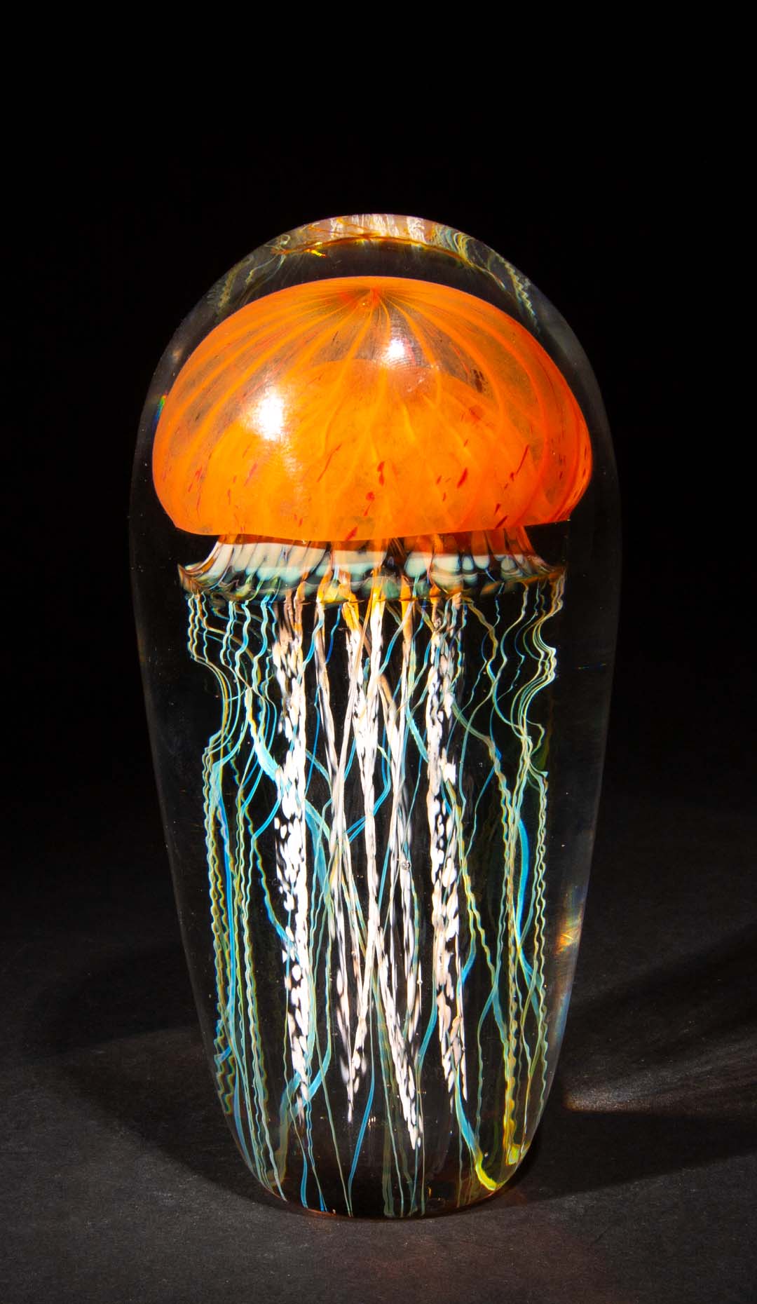 Jellyfish Sculpture, Sunrise Glass