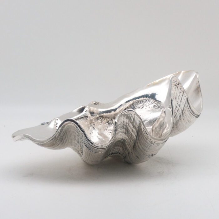 Silver-plated Tridacna Shell