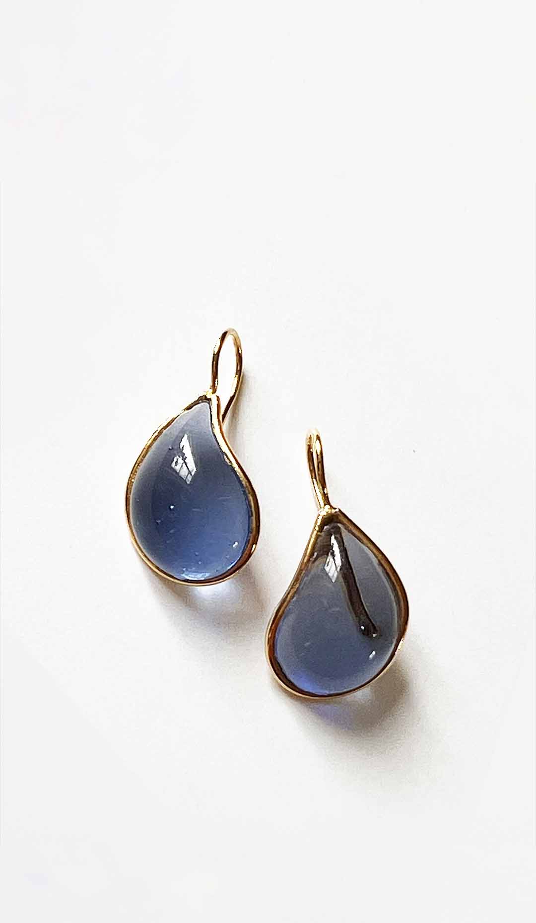 Loulou de la Falaise Teardrop Earrings, Bleuet