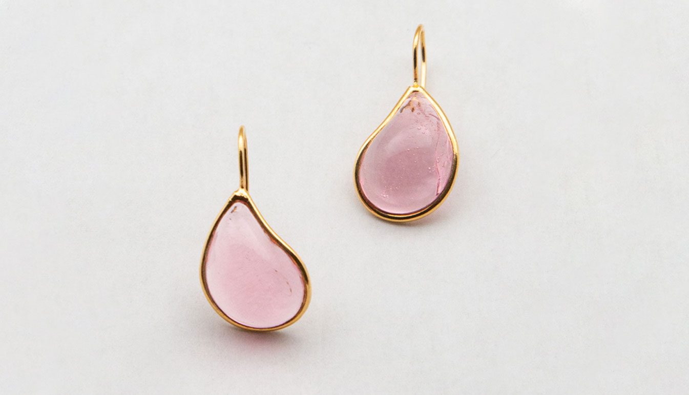 pink-teardrop-earring