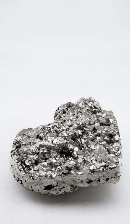 pyrite-heart-hand-carved