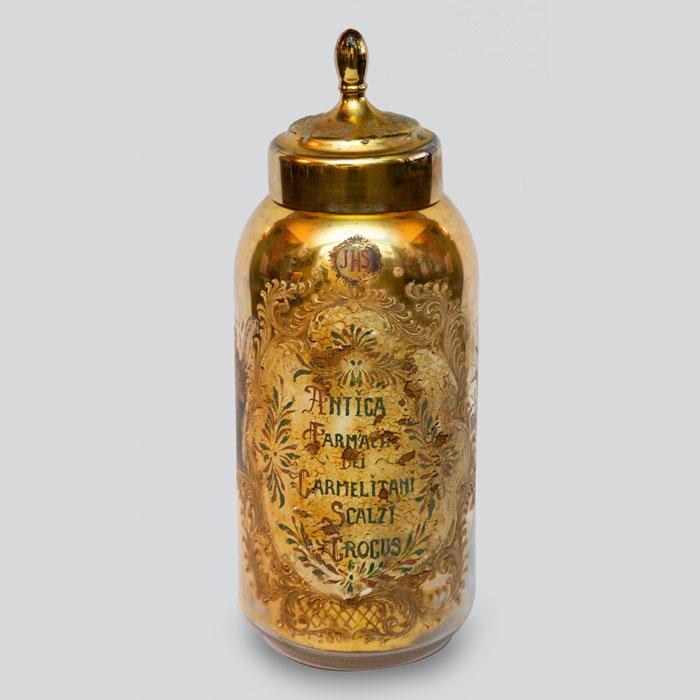 Gold-apothecary-jar-antique
