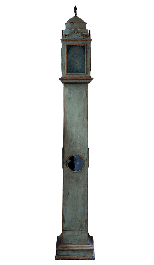 19th Century Swedish Pine Continental Clock