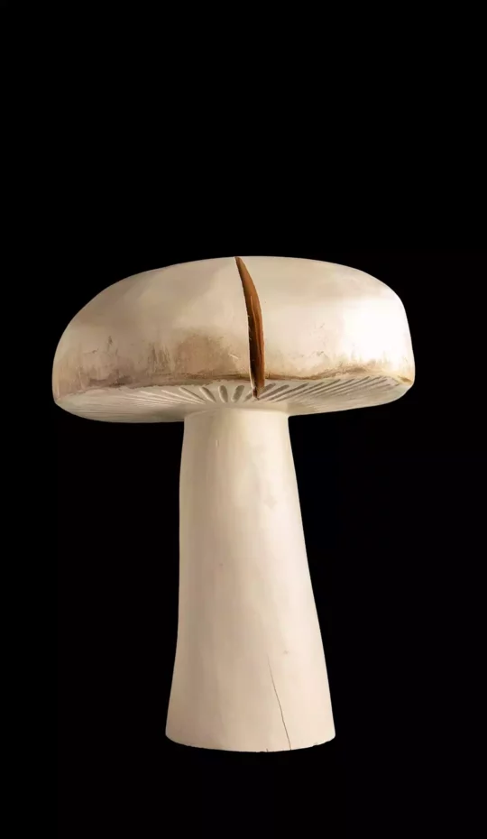 Painted Wooden Mushroom