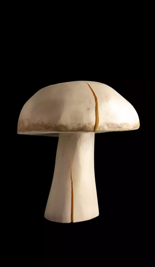Painted Wooden Mushroom