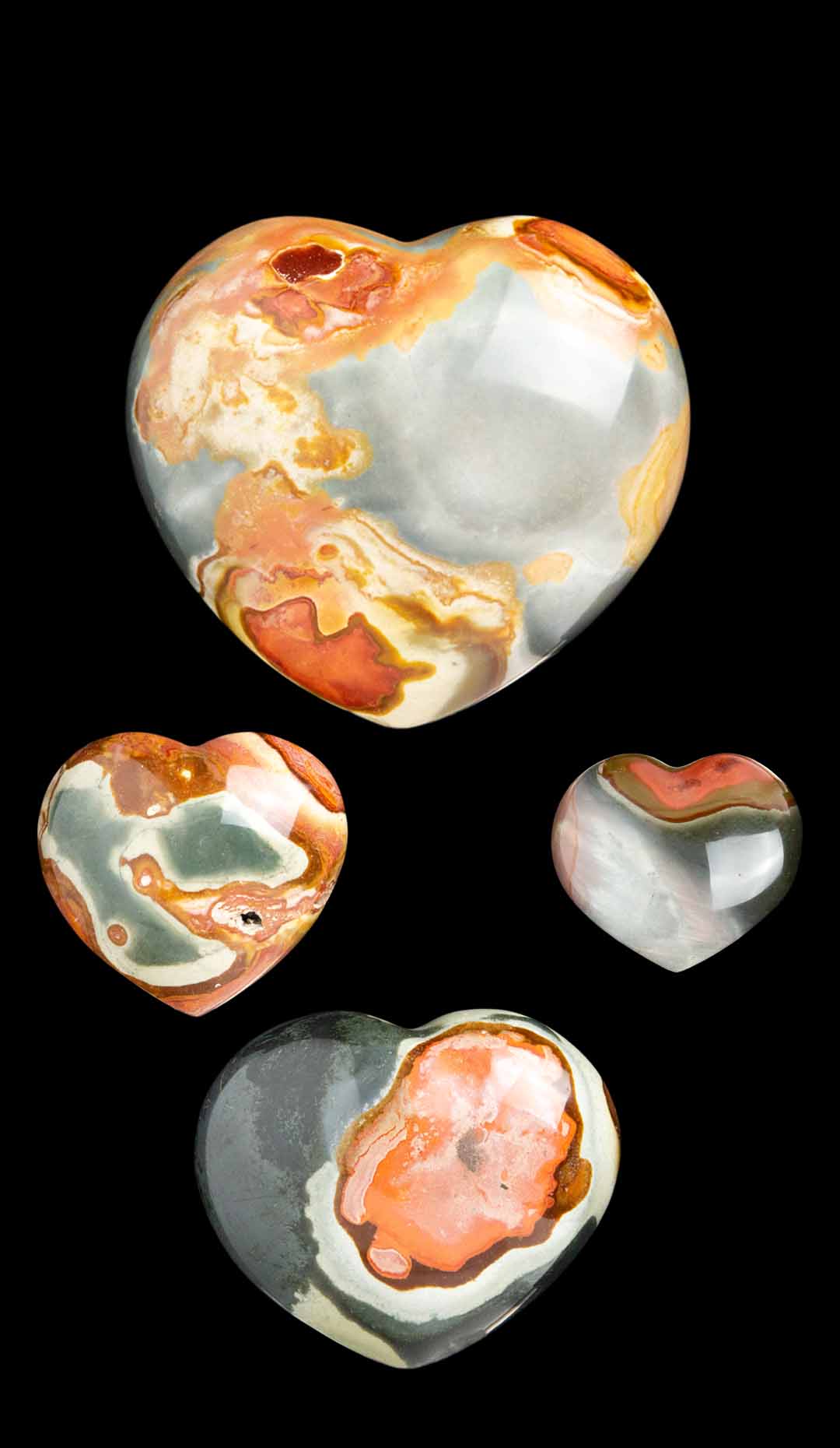 Polychrome Jasper Mineral Heart