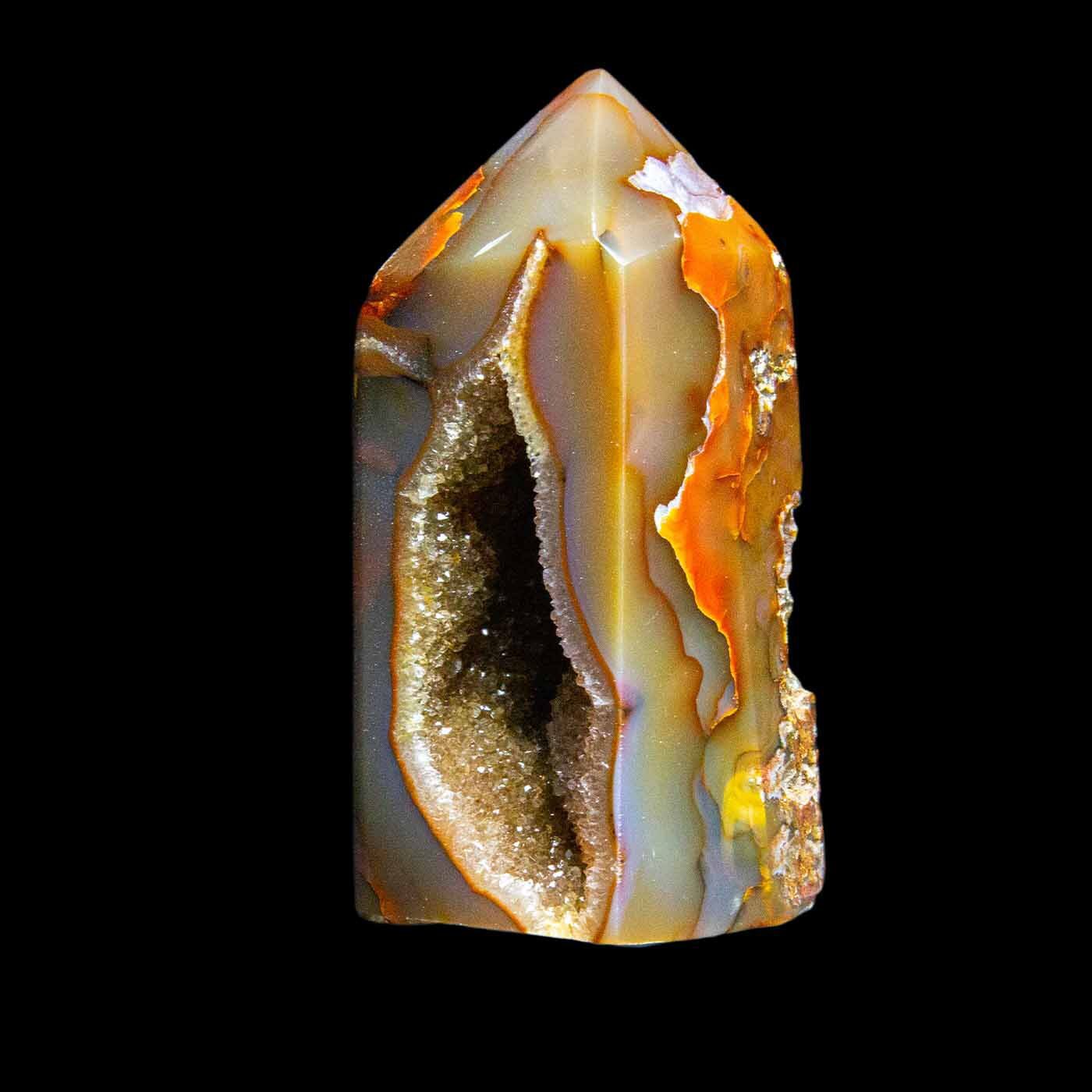 Agate Geode Point