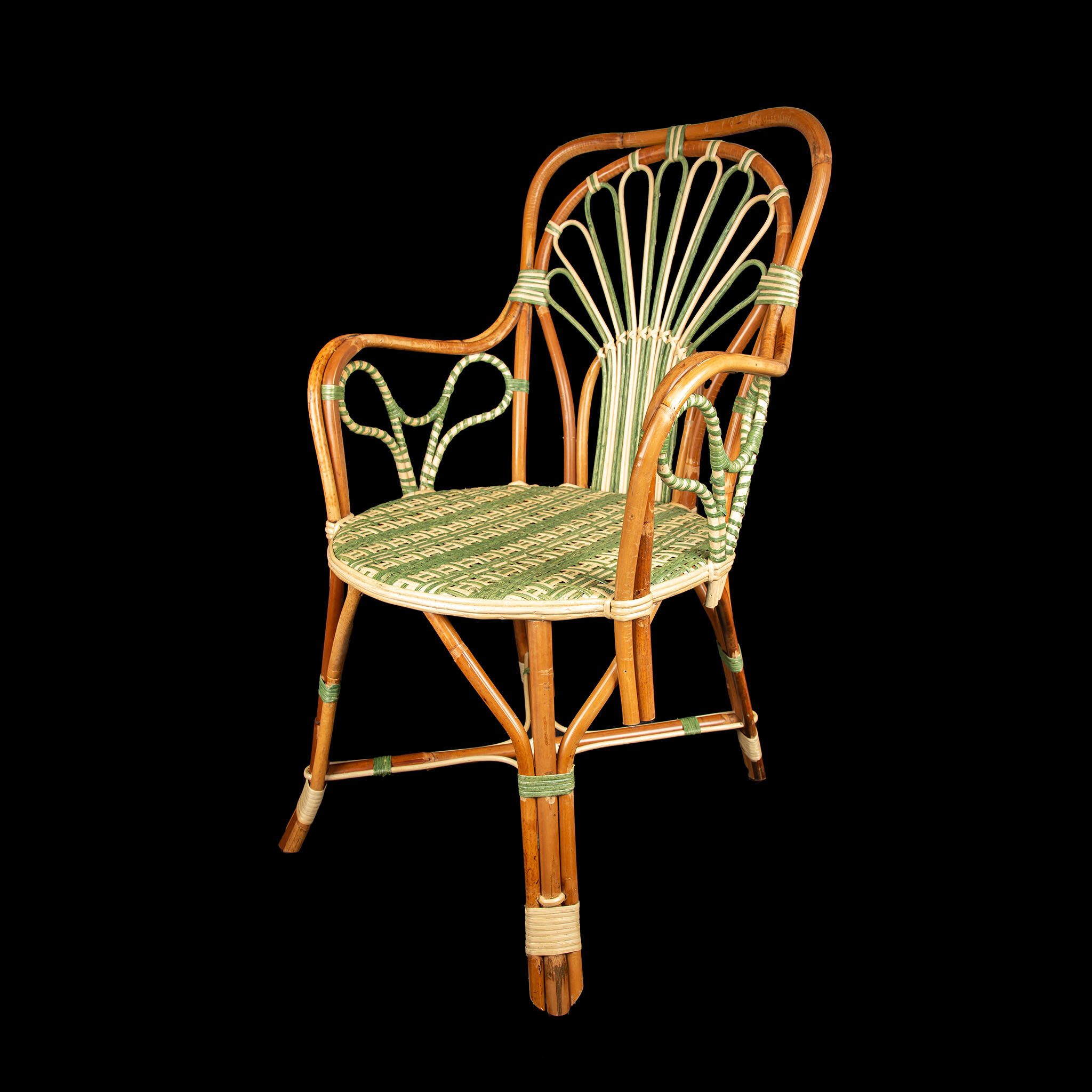 Peacock Rattan Arm Chair