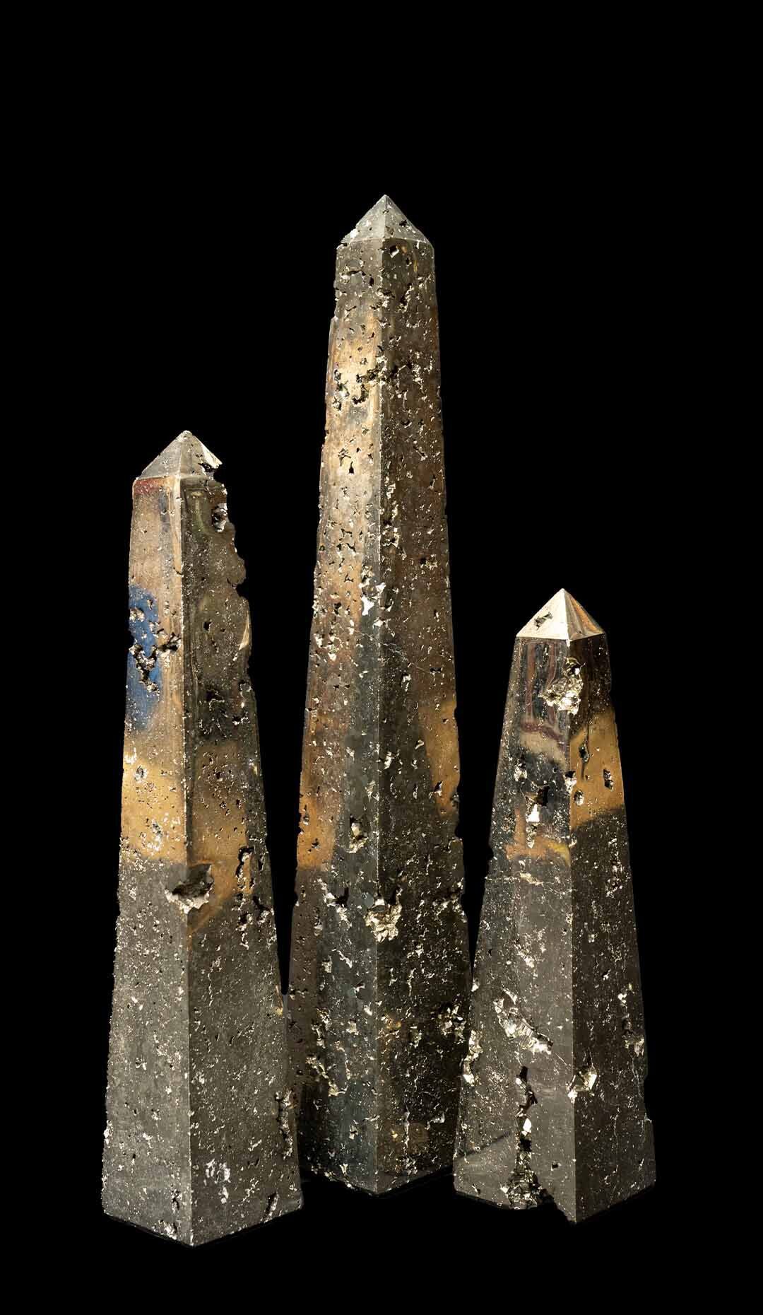 Pyrite Obelisks