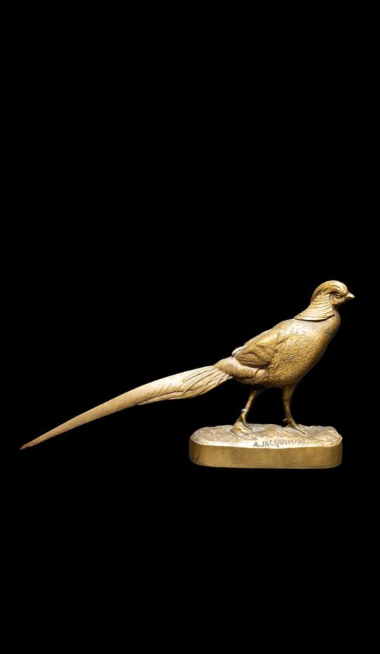 Brass Sculpture of a Pheasant