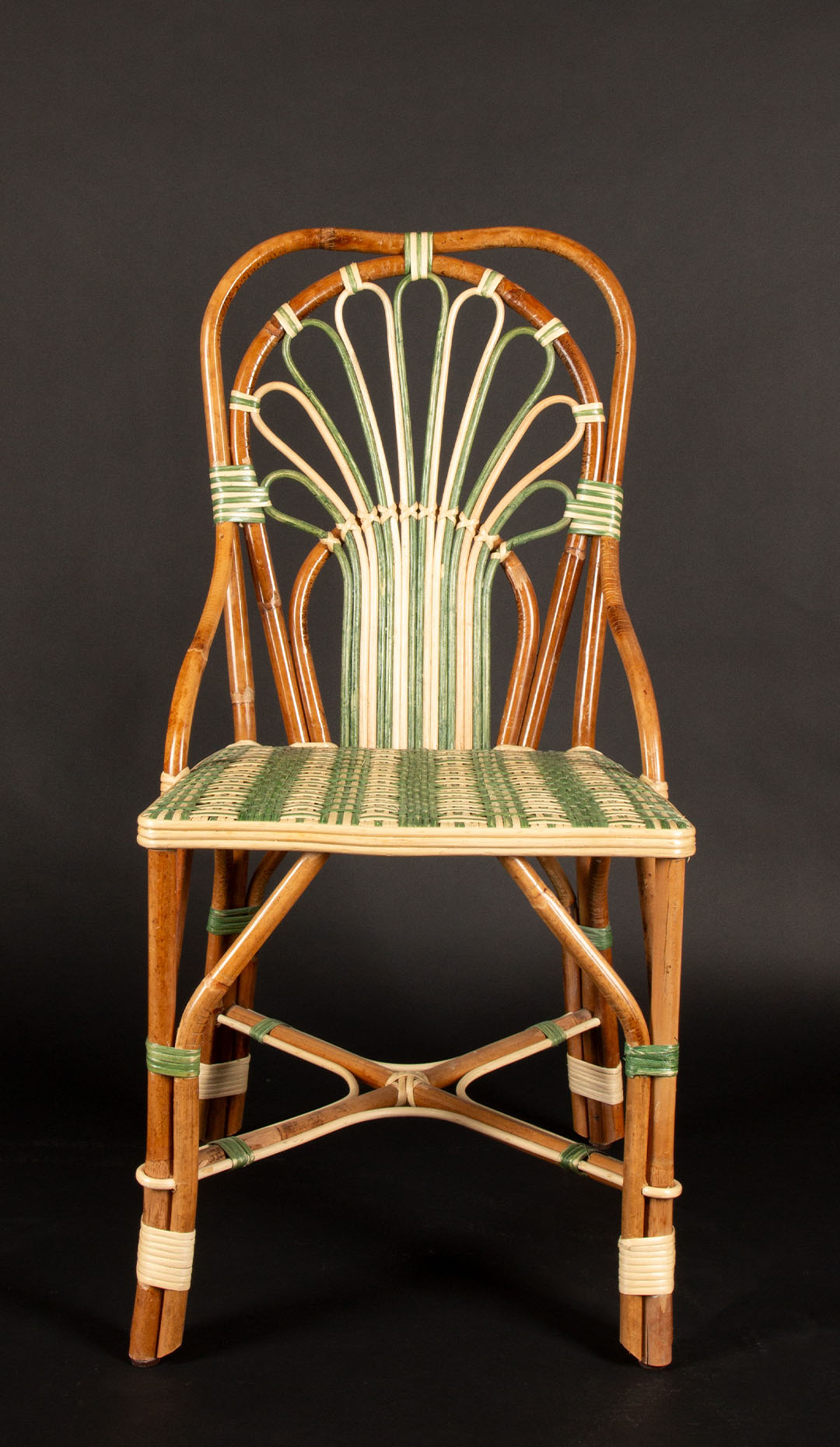 Peacock Rattan Side Chair
