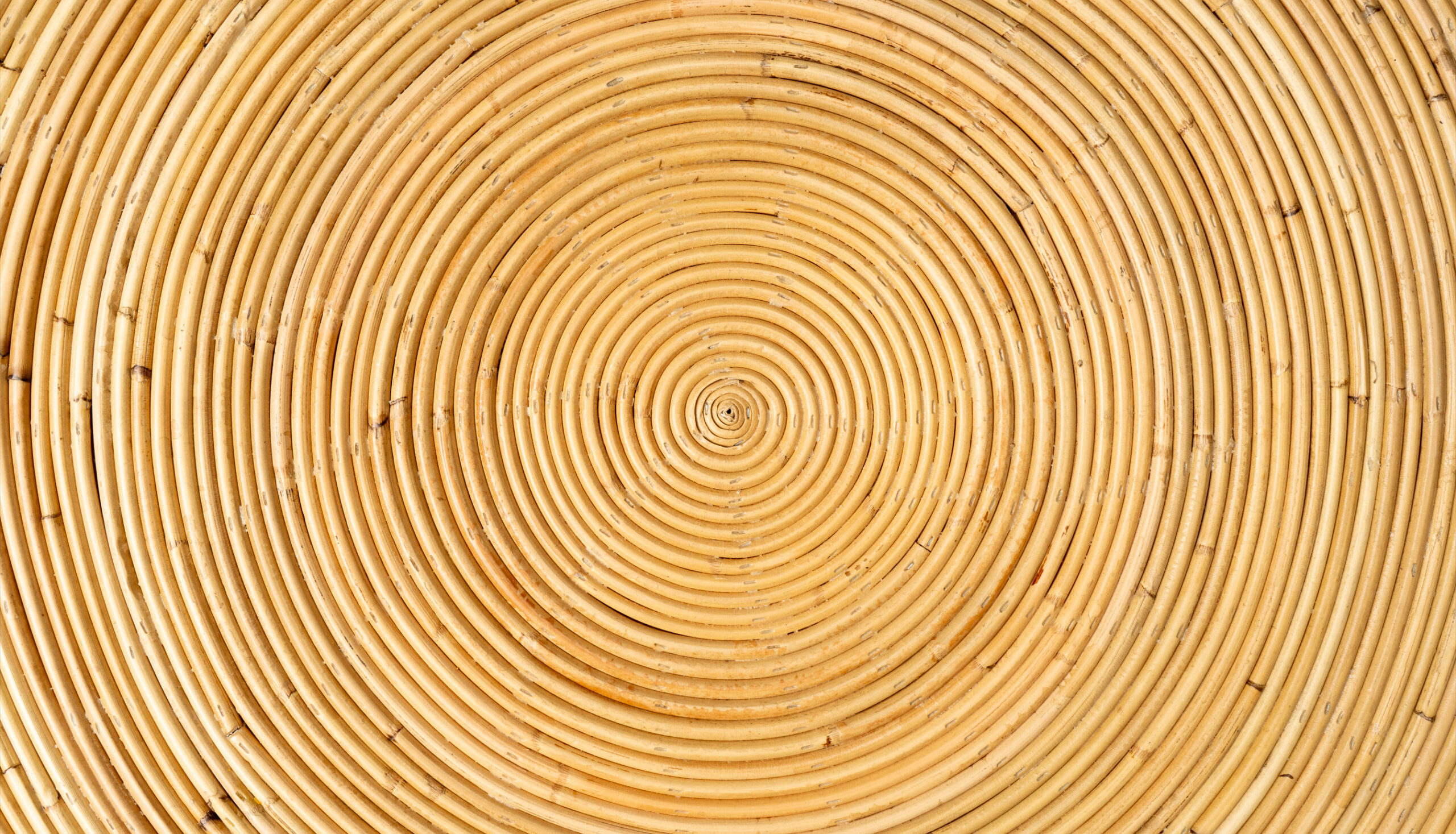 Natural Rattan Side Table by Creel and Gow