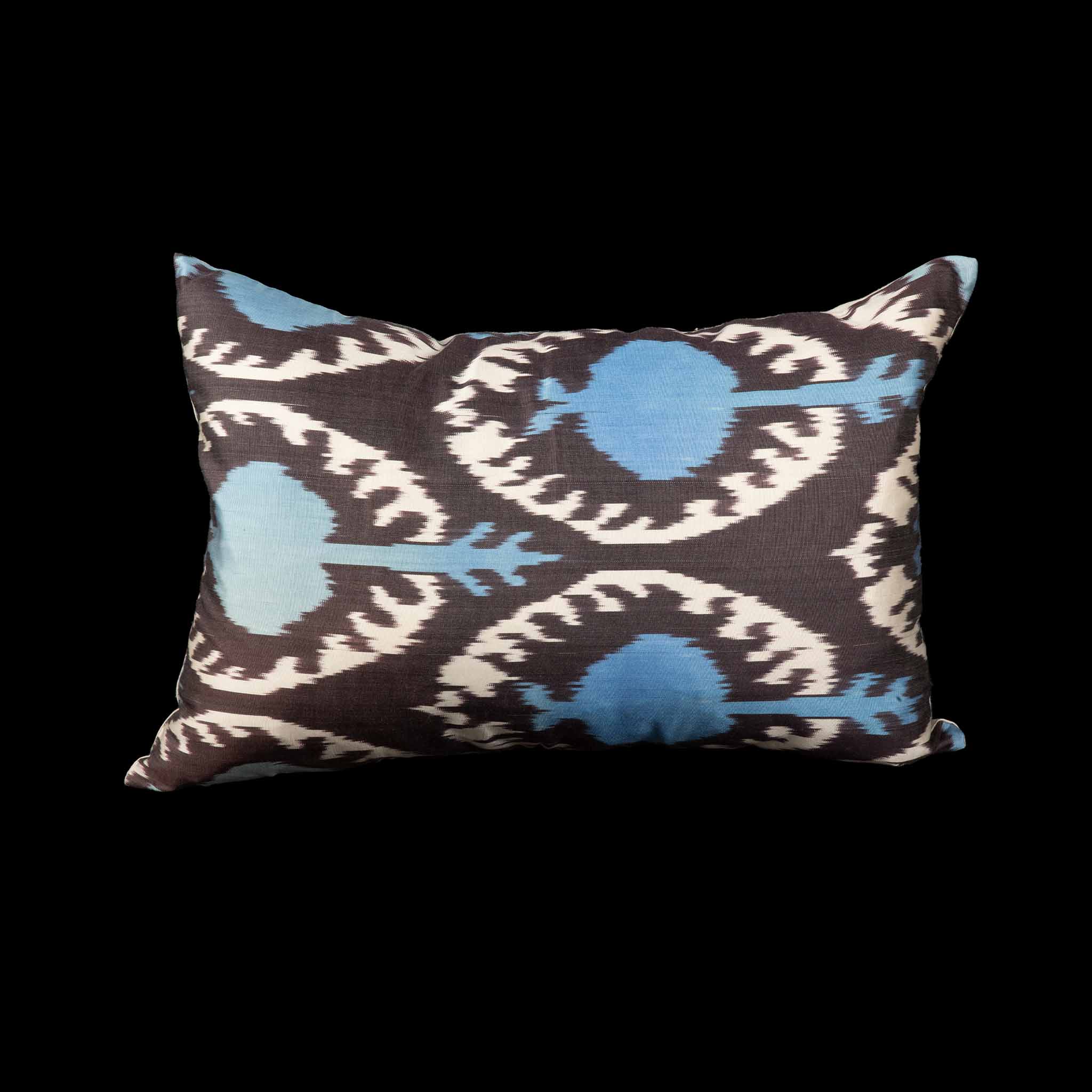 Ikat Pillowcover, Charcoal & Teal