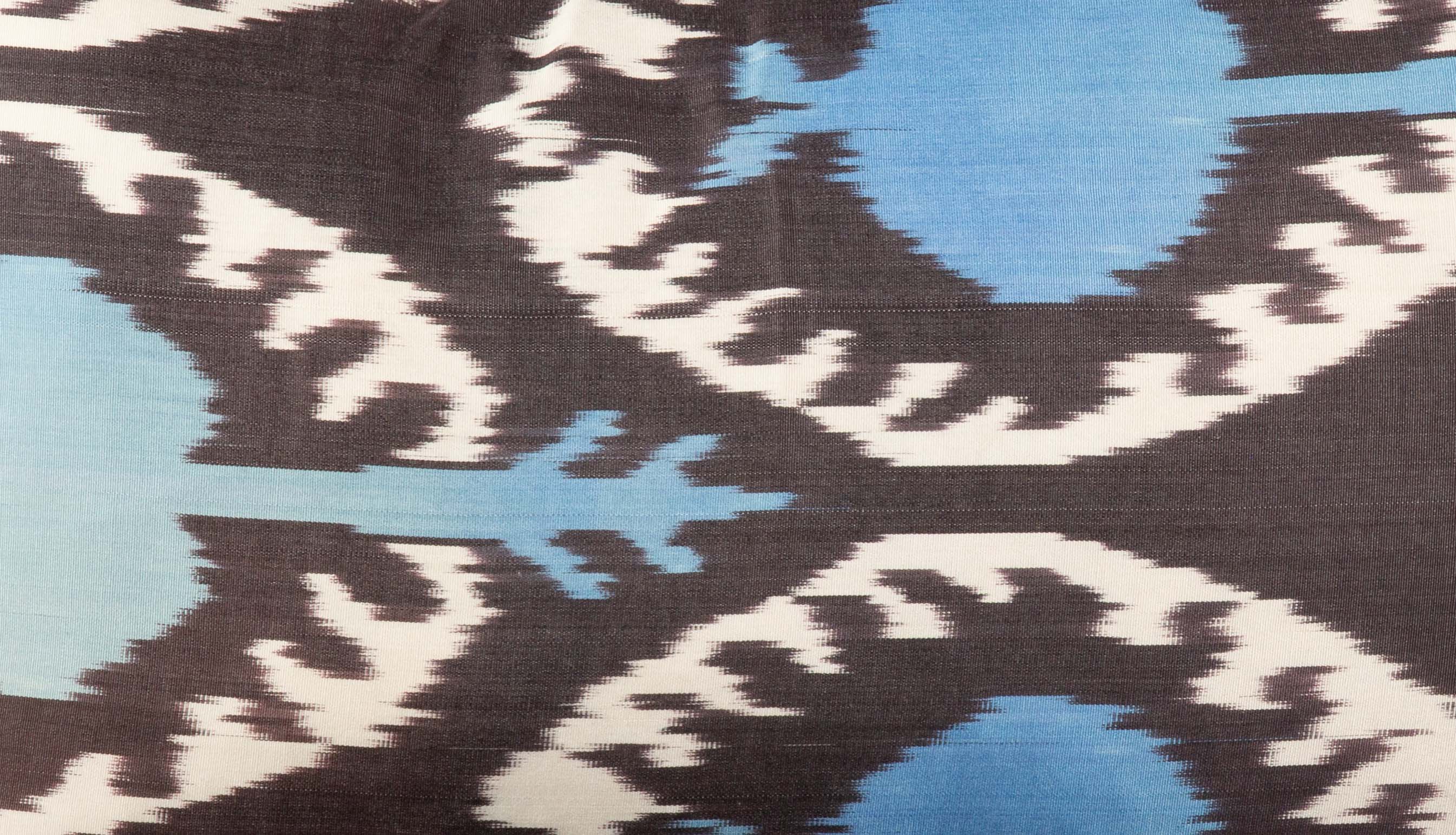 Ikat Pillowcover, Charcoal & Teal