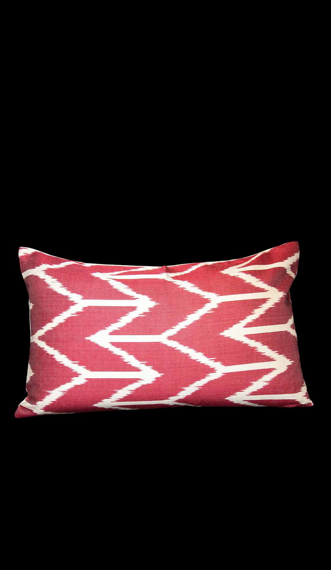 Ikat Pillowcover, Red and White