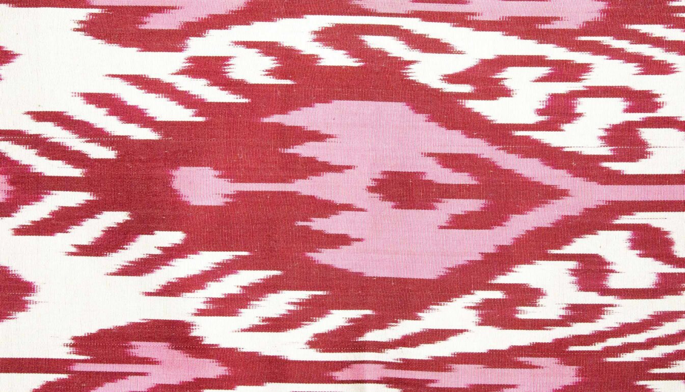Ikat Pillowcase, Red and Pink