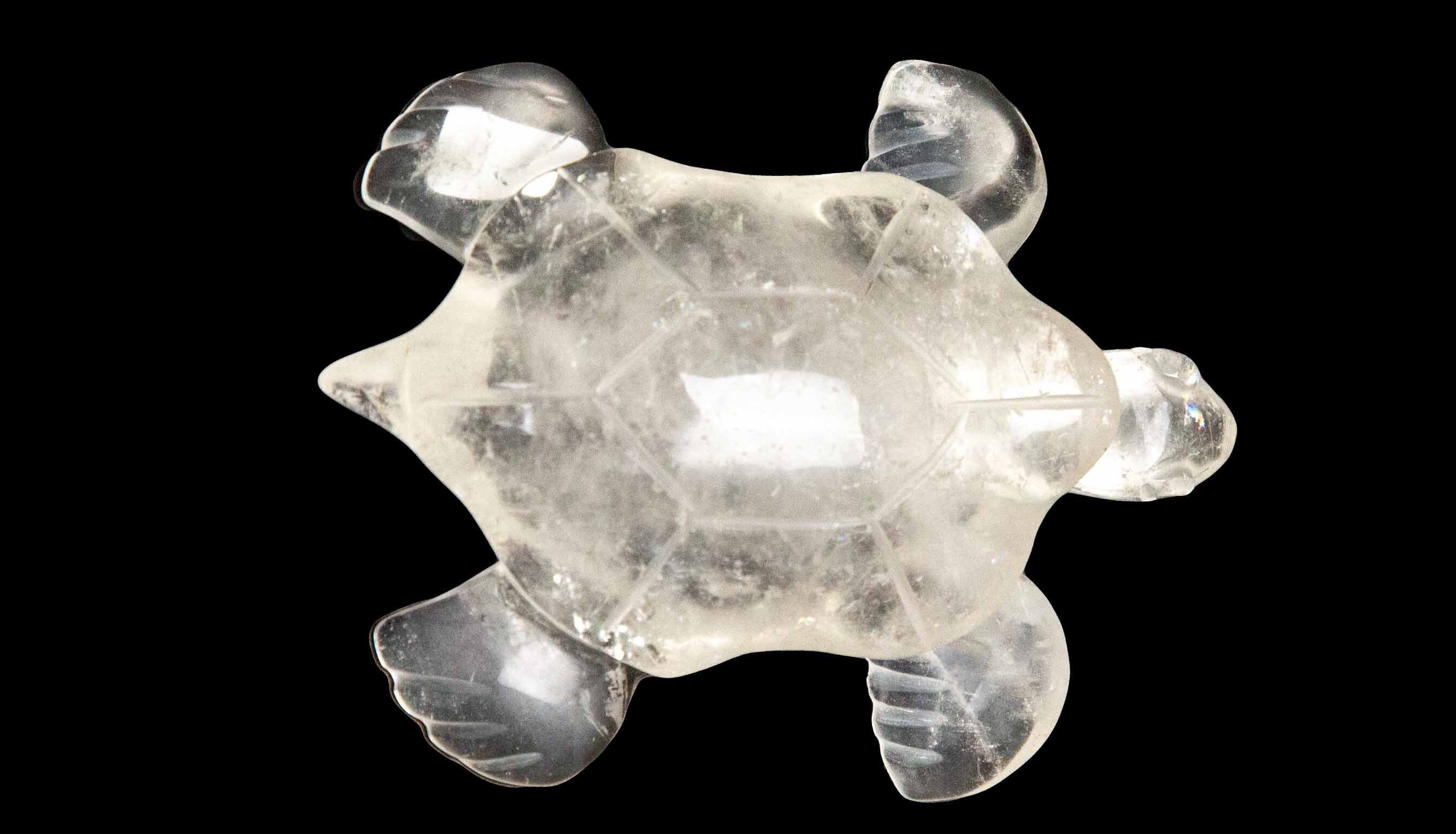 Carved Rock Crystal Turtle