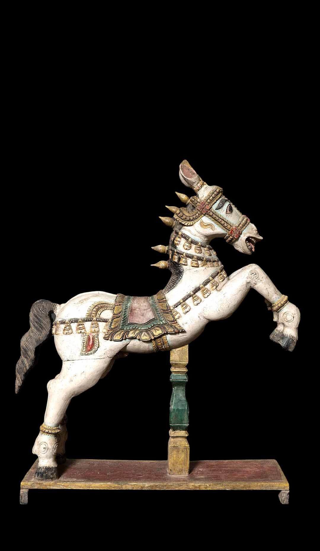 Vintage Carved Indian Painted Horse