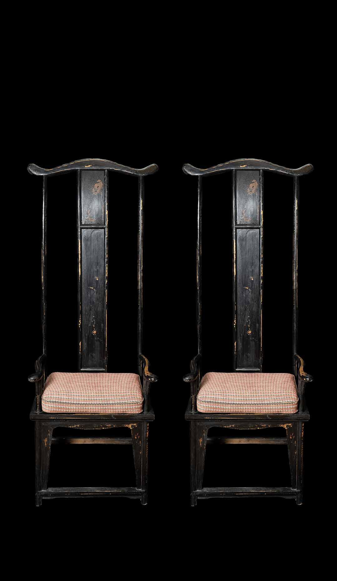 Pair of Asian Throne Chairs