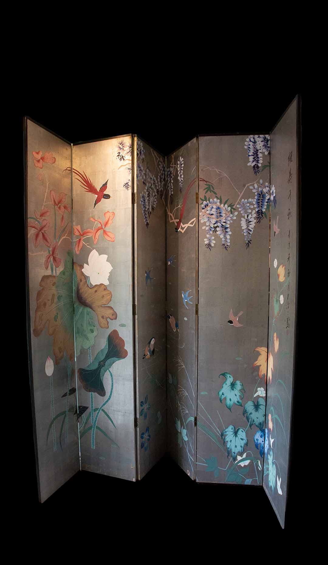 Early Mid 20th Century Japanese Folding Screen