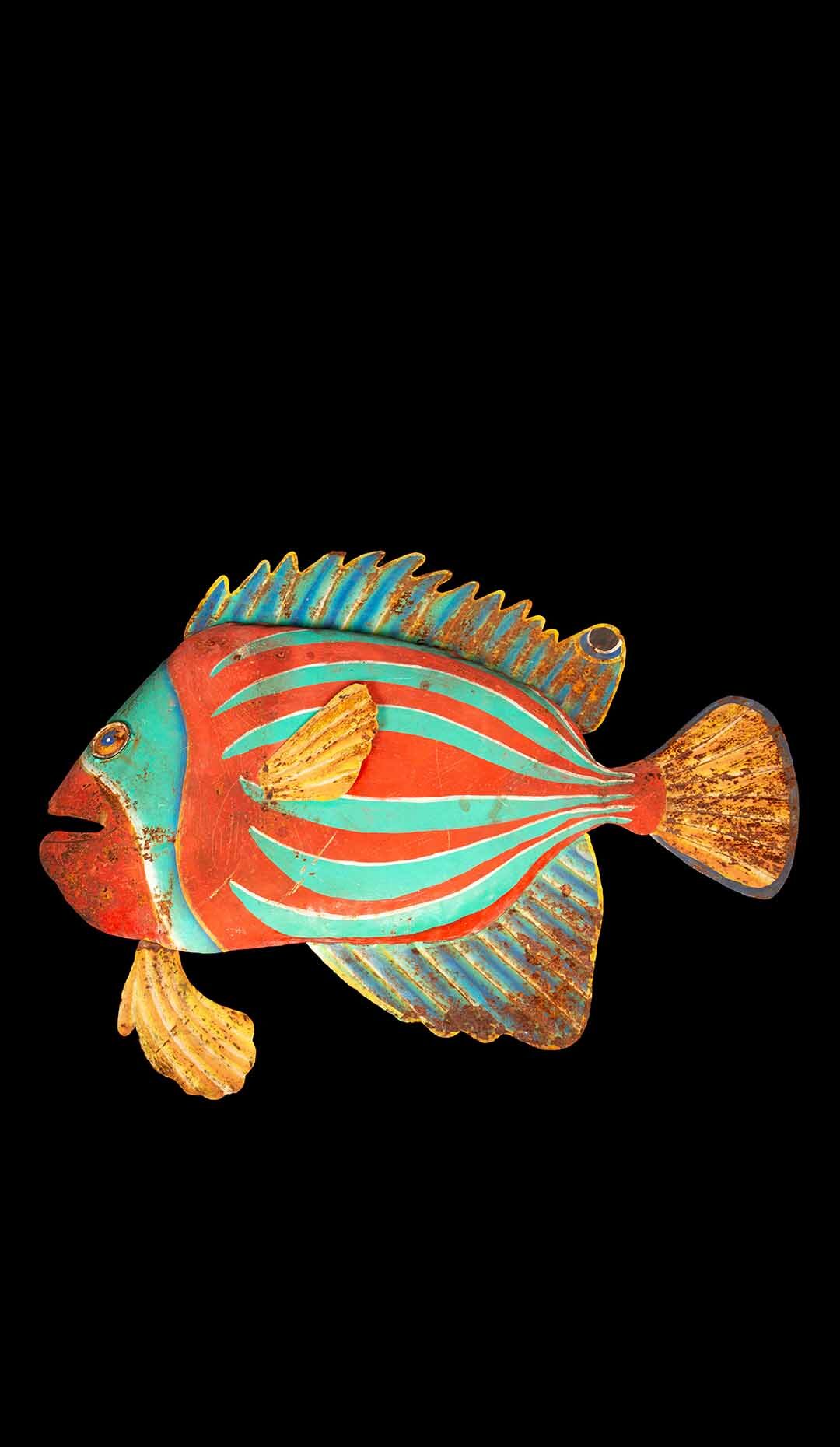 Painted Metal Fish