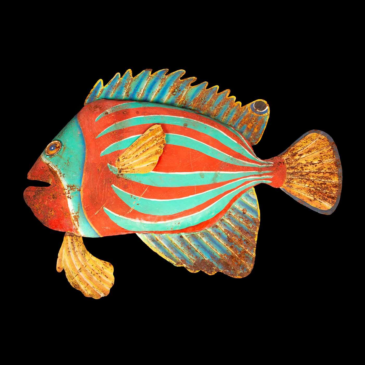 Painted Metal Fish