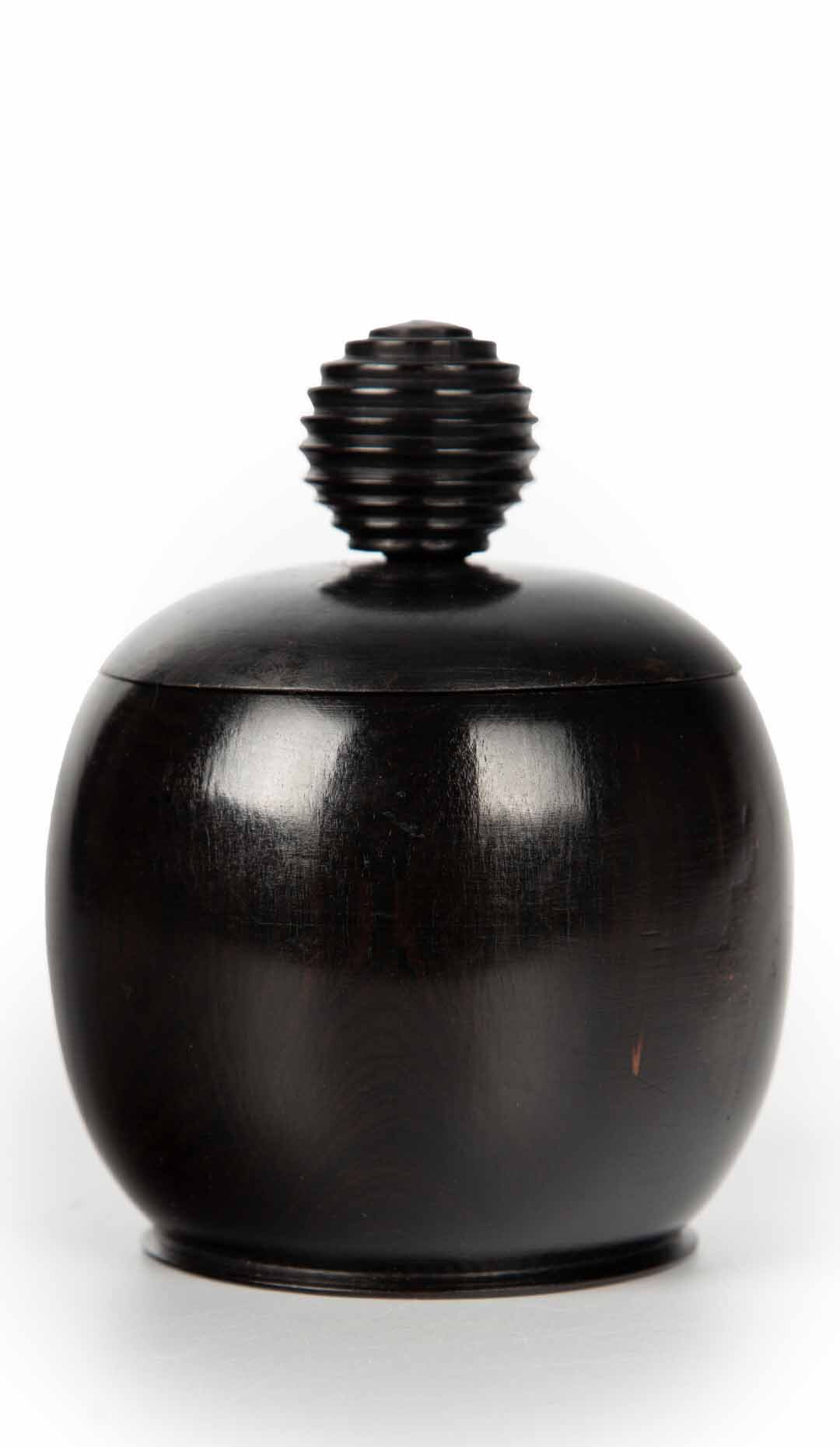 Turned ebony vessel from Mozambique.