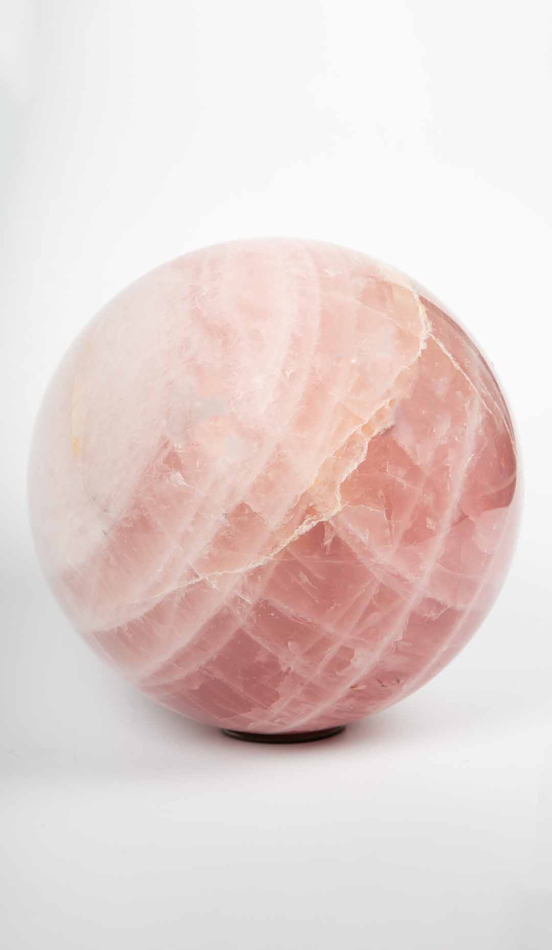 Rose Quartz Sphere, 8″