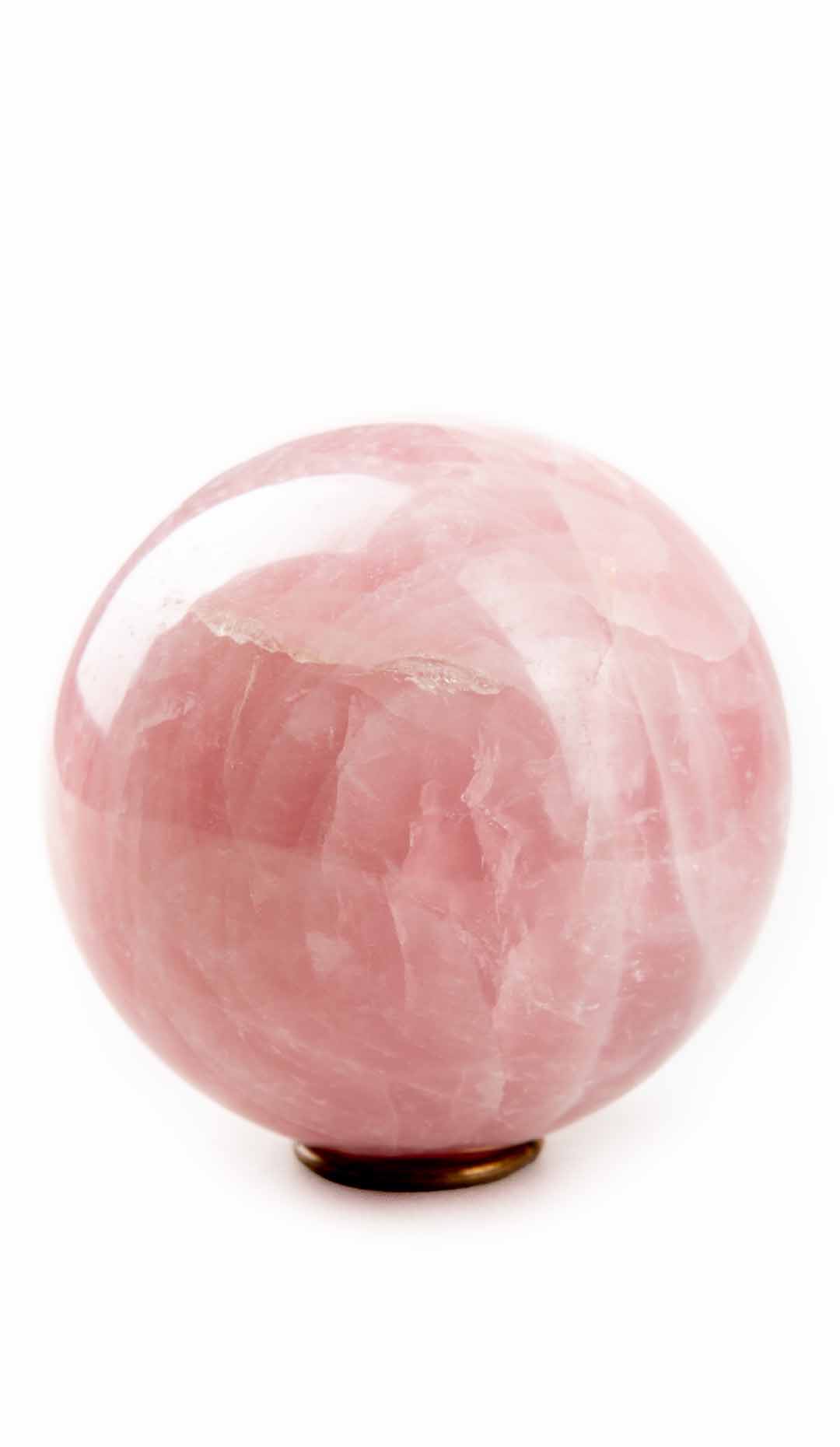 Rose Quartz Sphere, 5″