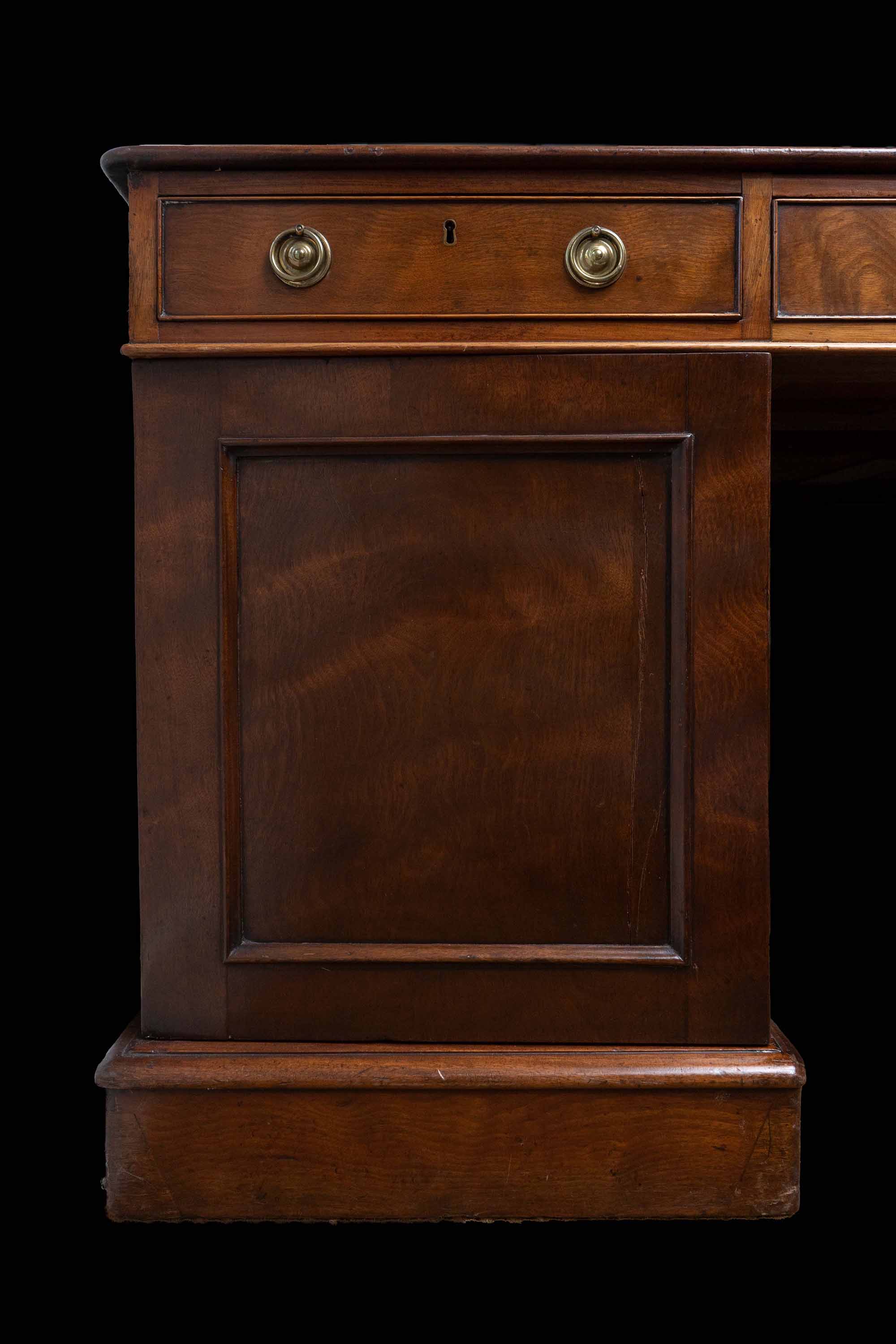 Monumental Victorian Mahogany Partners Desk from the 19th Century