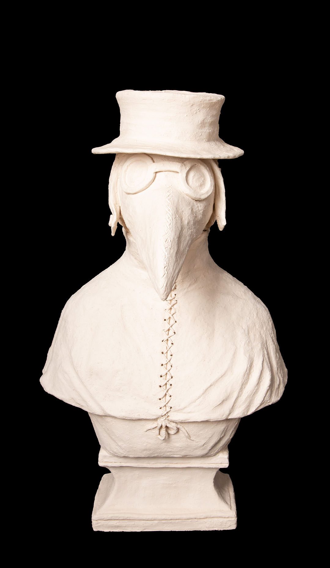 Anthropomorphic Terracotta Dog wearing a Plague Mask