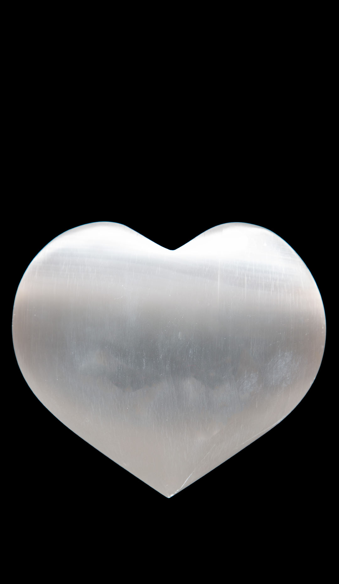 Puffy Selenite Heart
