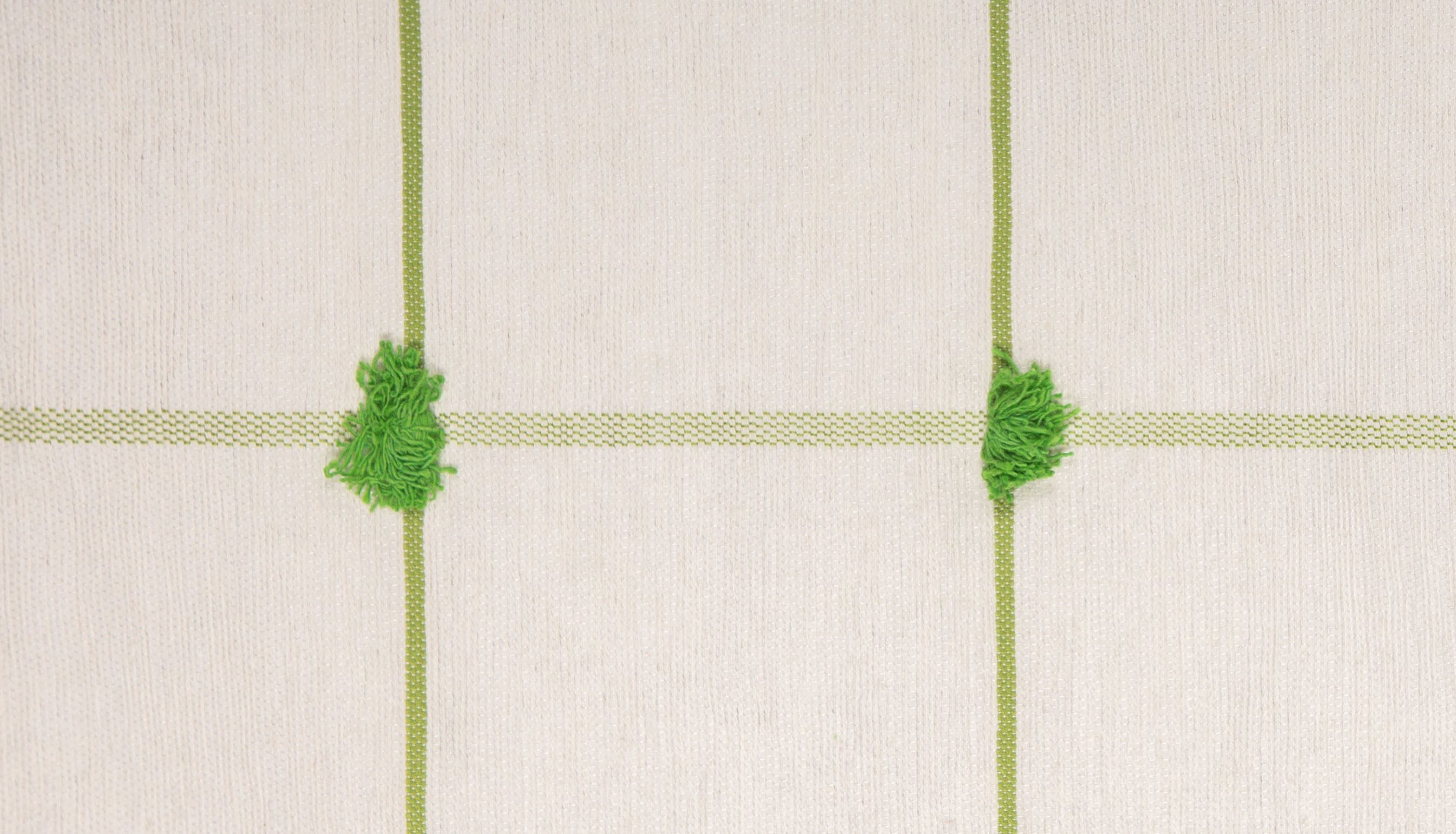 Green Pom-Pom Tablecloth