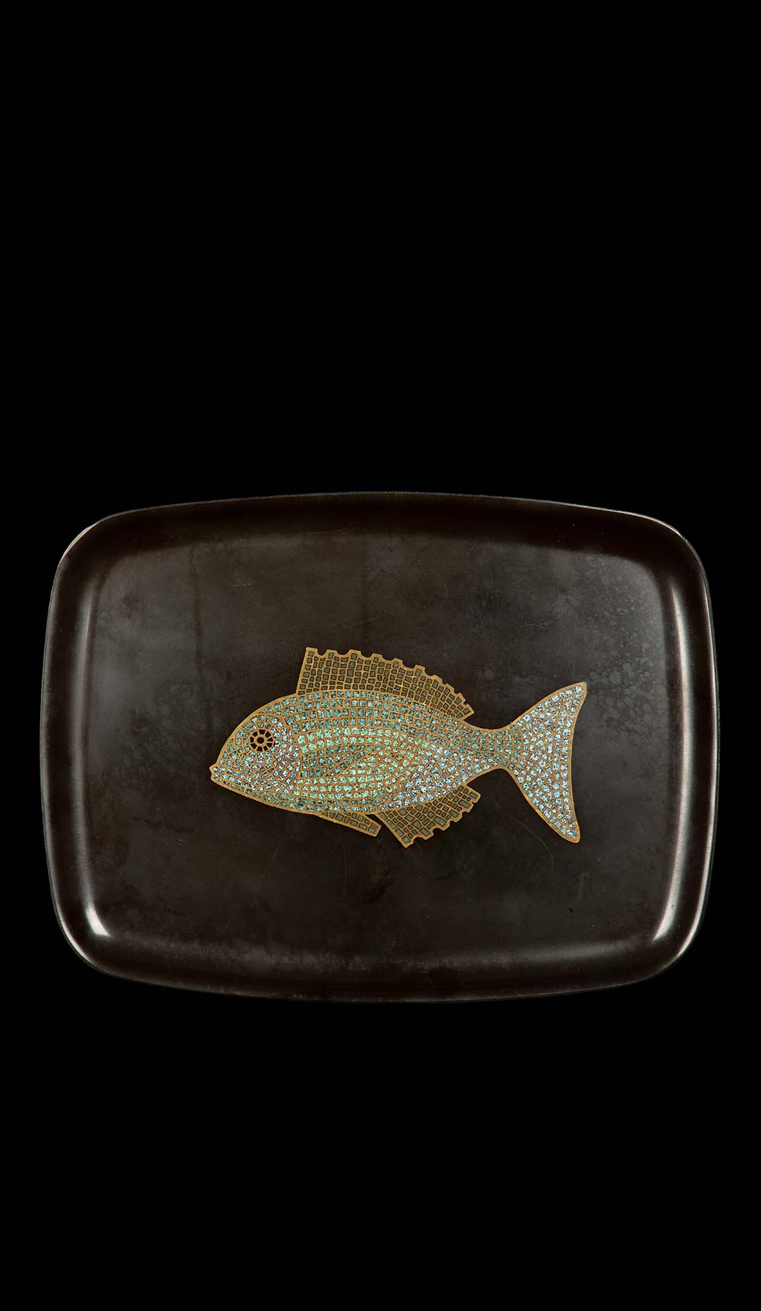 Mid-Century Couroc Fish Tray