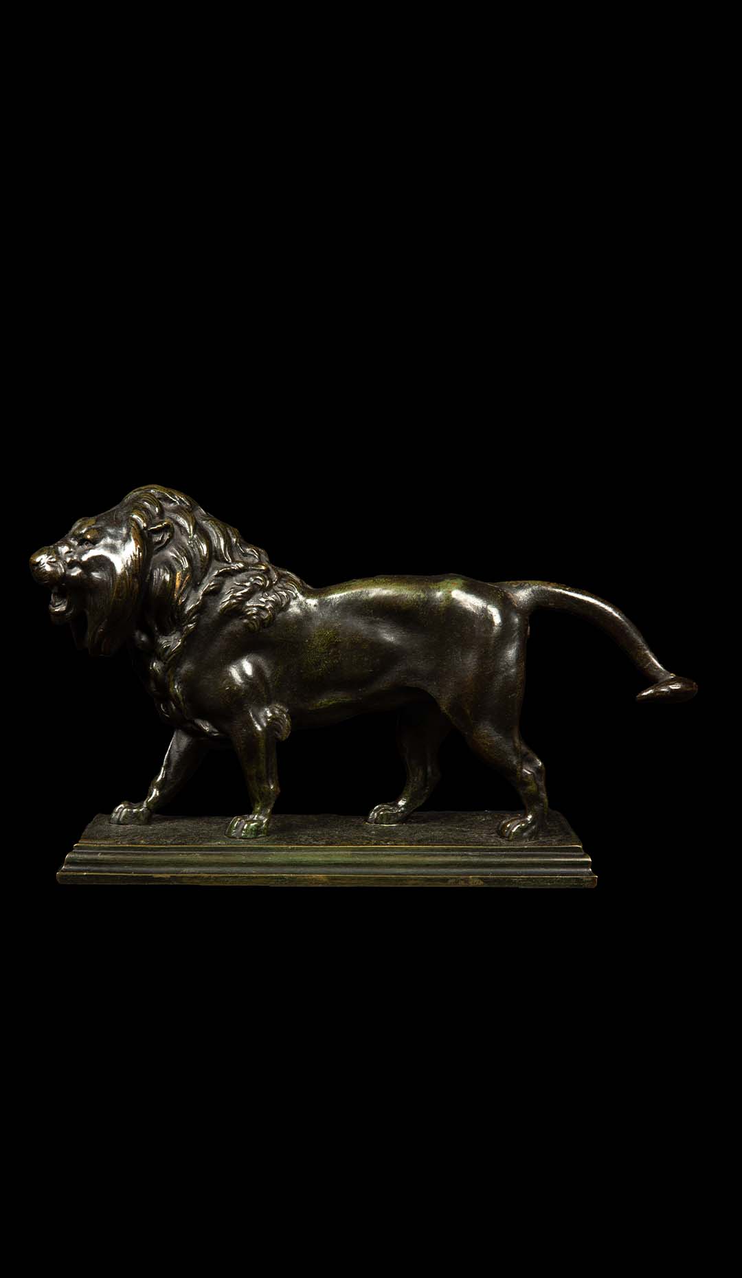 Walking Lion By BARYE, Alfred (1839-1882)