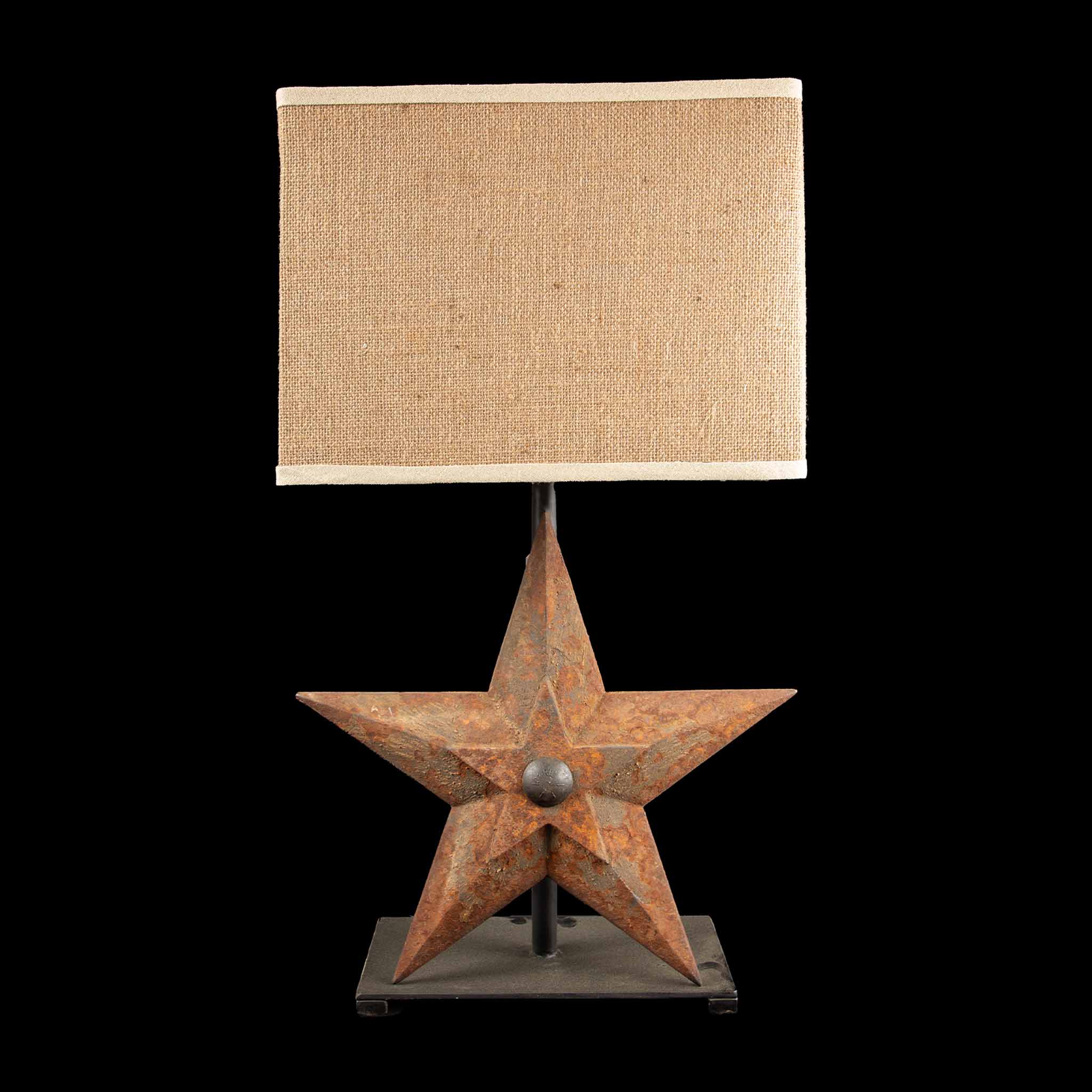 Cast Iron Star Lamp- Repurposed Architectural Element