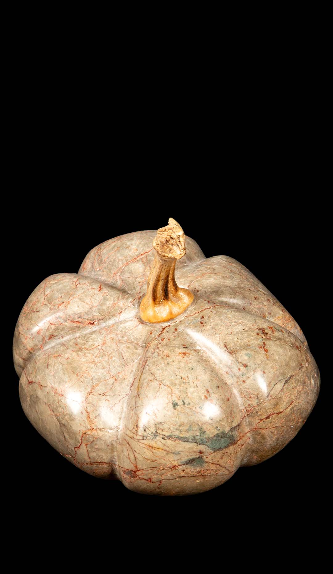 Soap Stone Carved Pumpkin