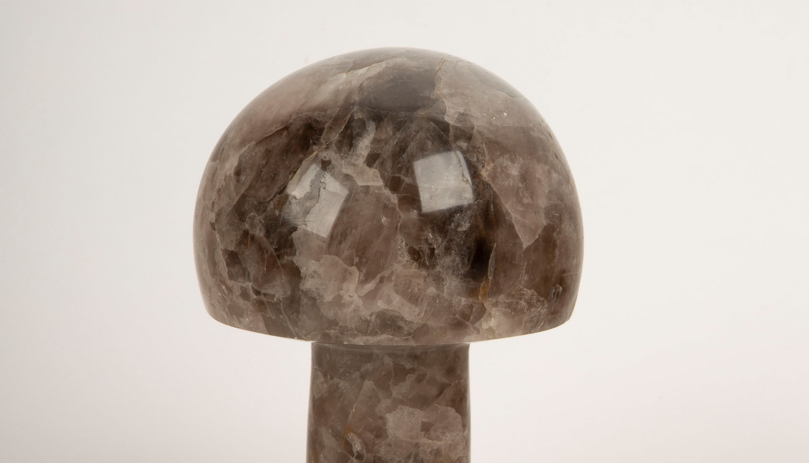 Smoked Rock Crystal Quartz Mushroom