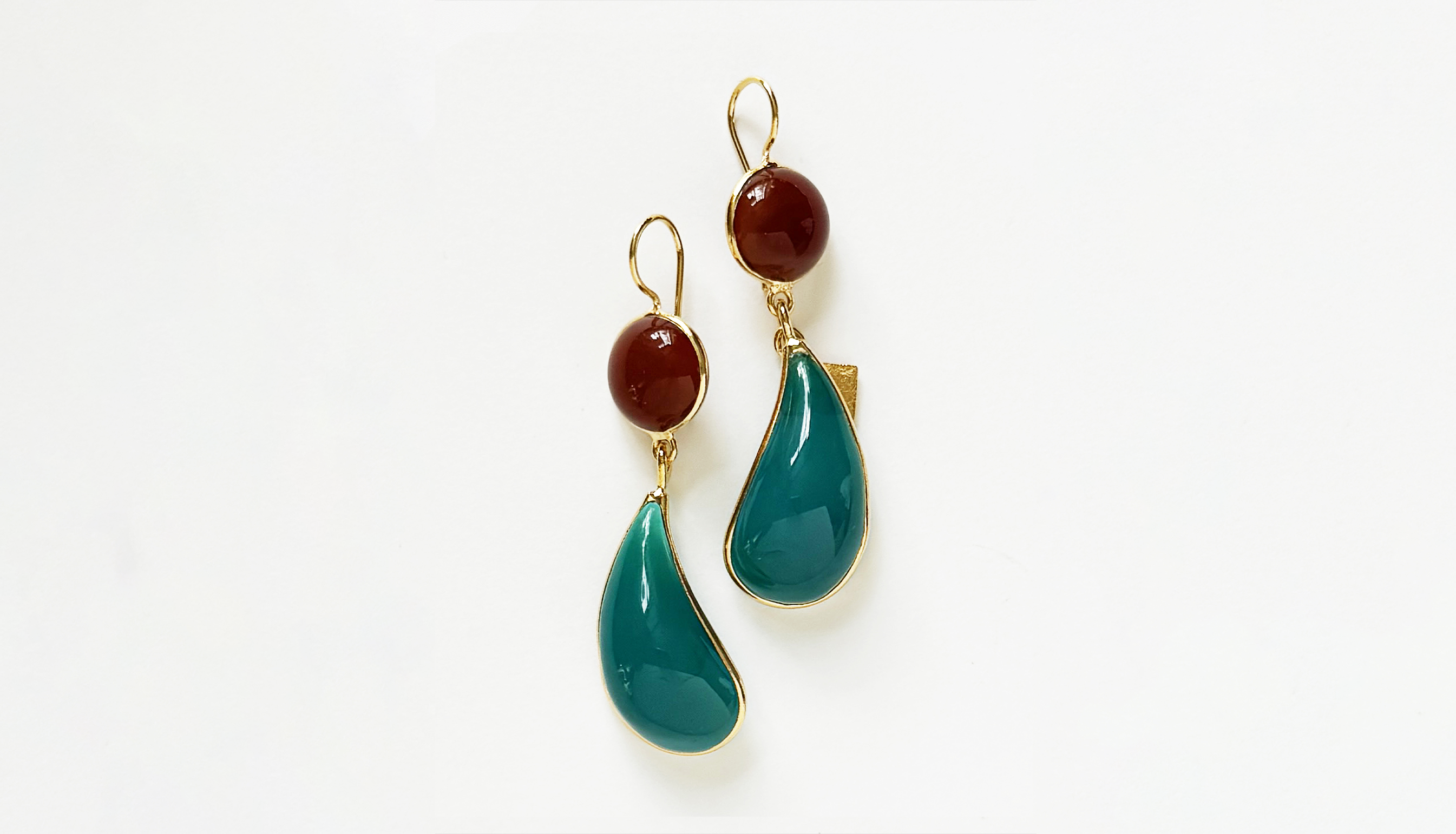 Loulou De La Falaise Bi-Color Teardrop Earrings