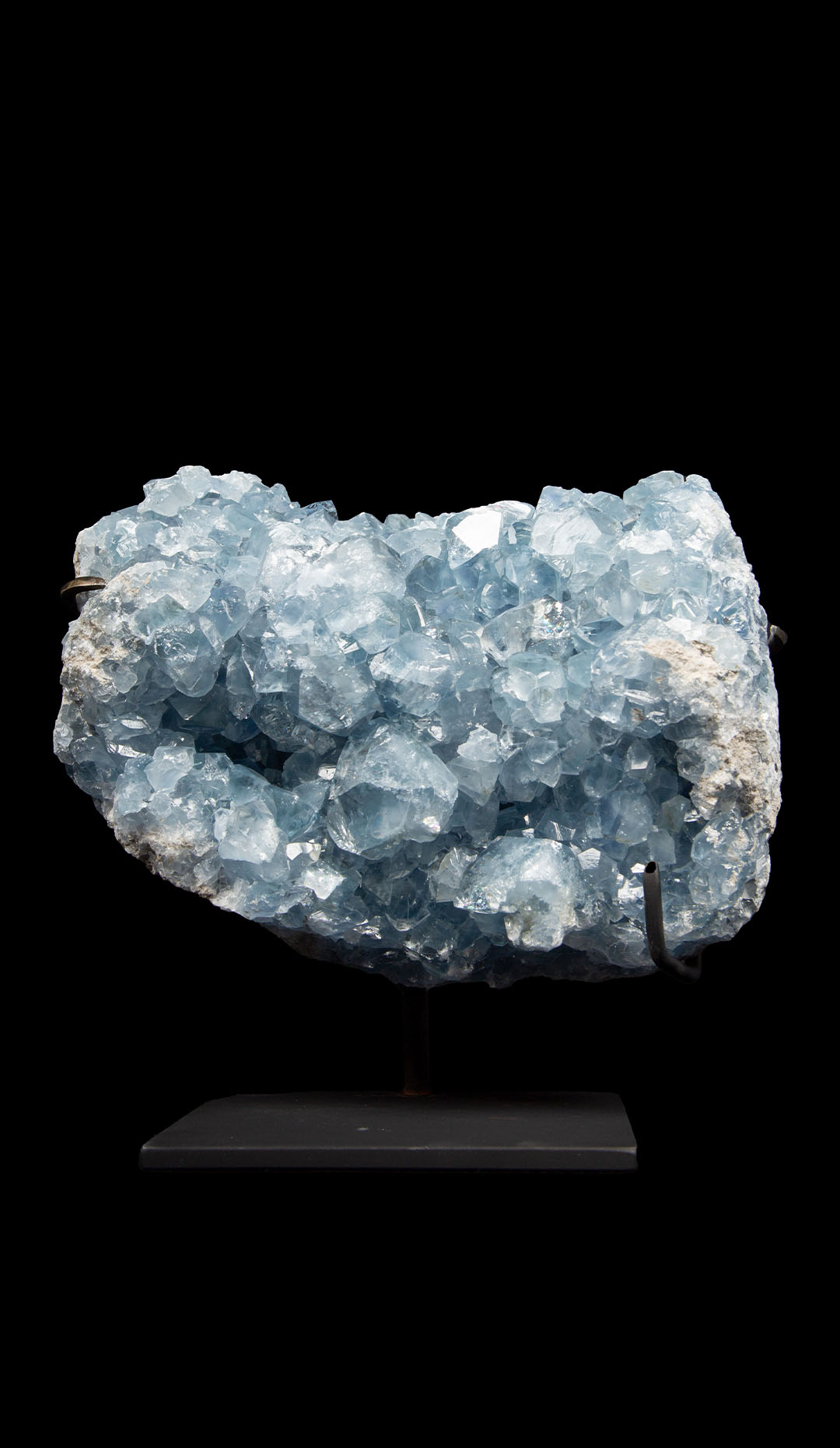 Mounted Blue Calcite Specimen
