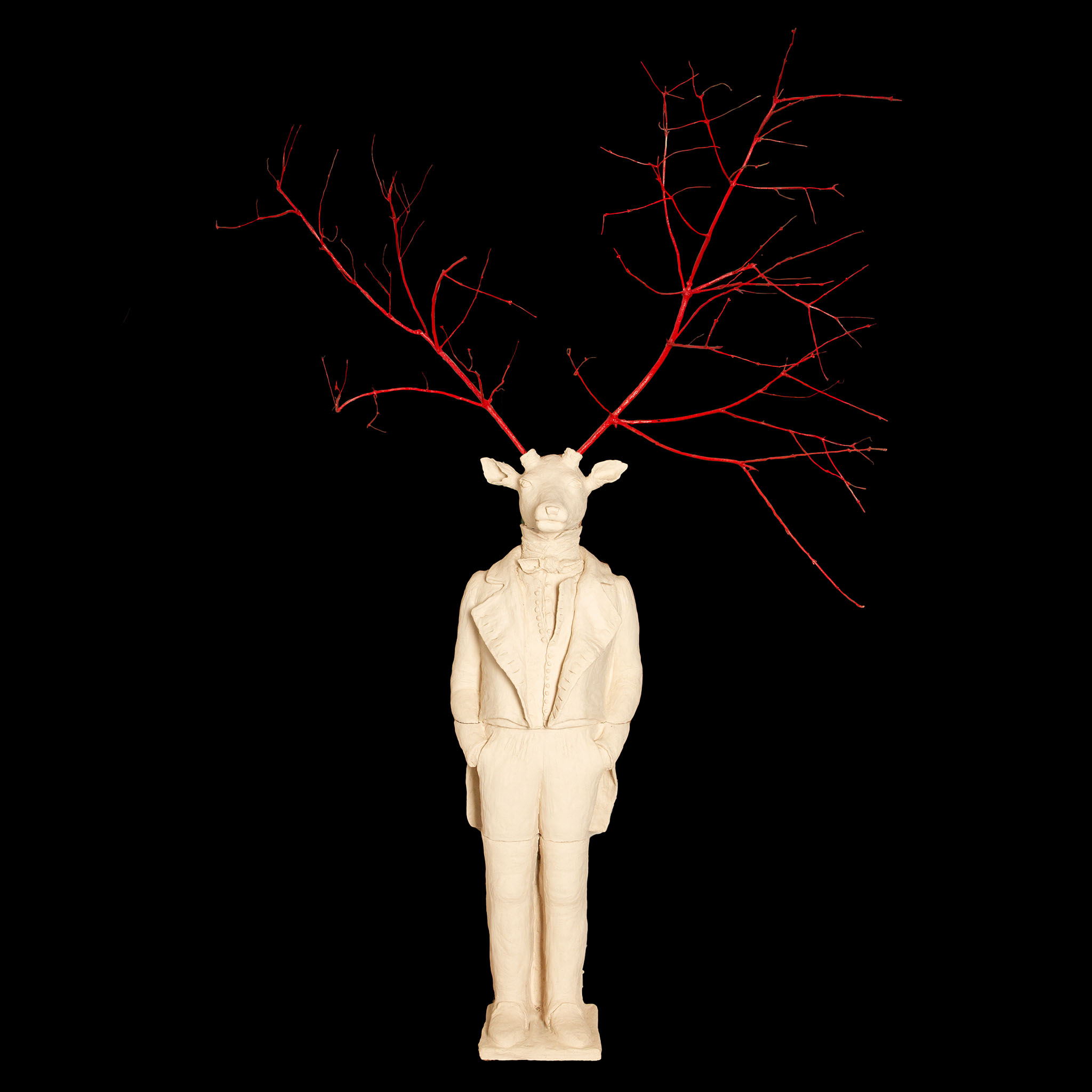 Anthropomorphic Terracotta Bust of a Deer