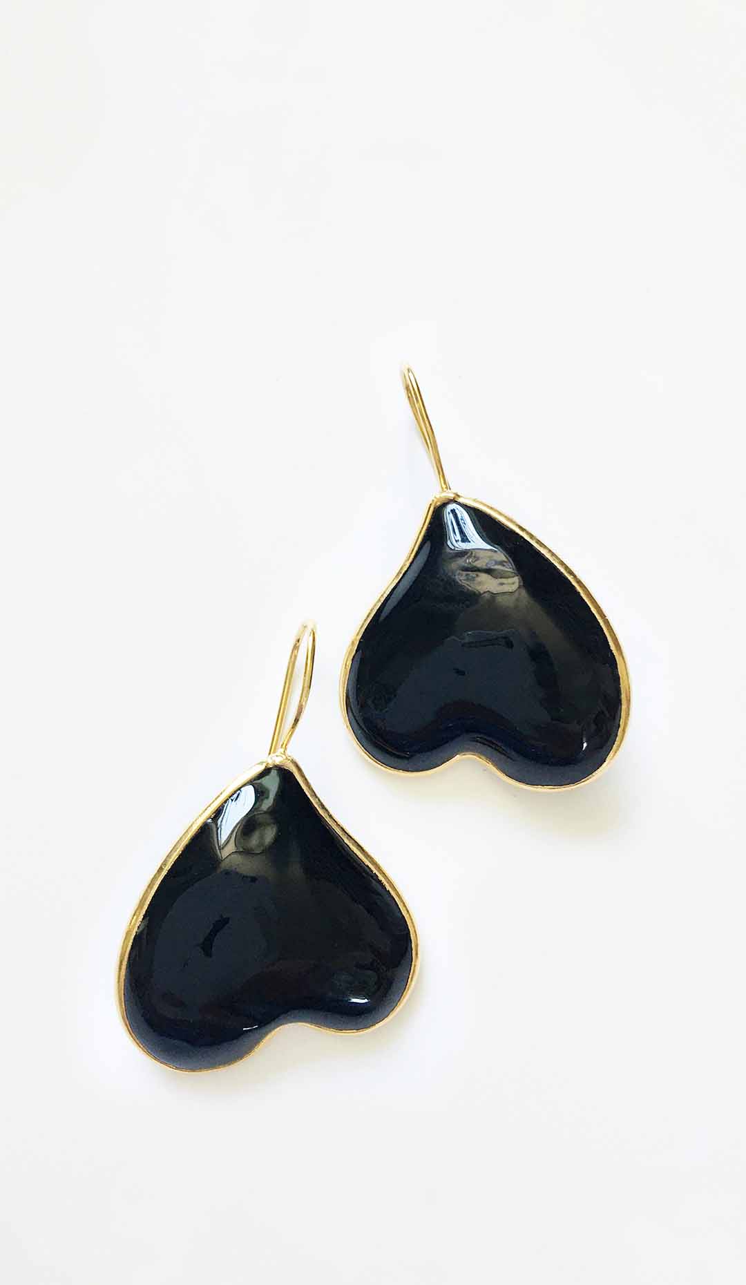 Clover Earrings, Black
