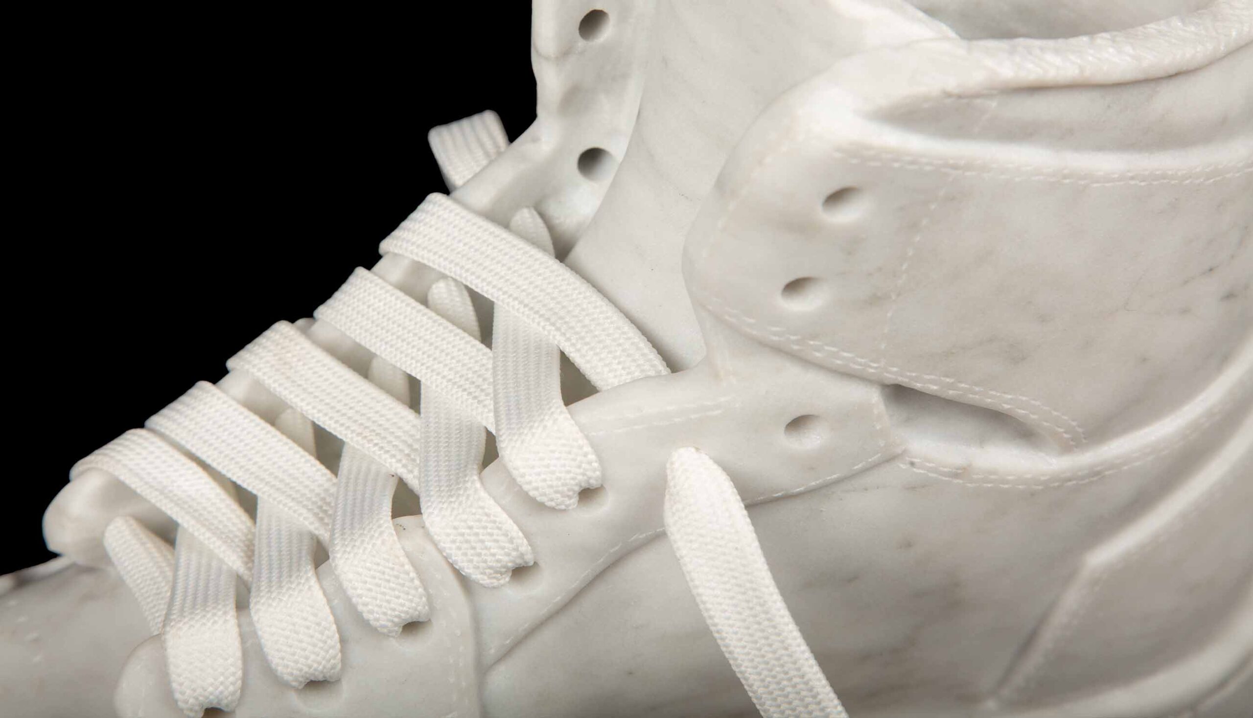 Carved Marble Hightop Sneaker