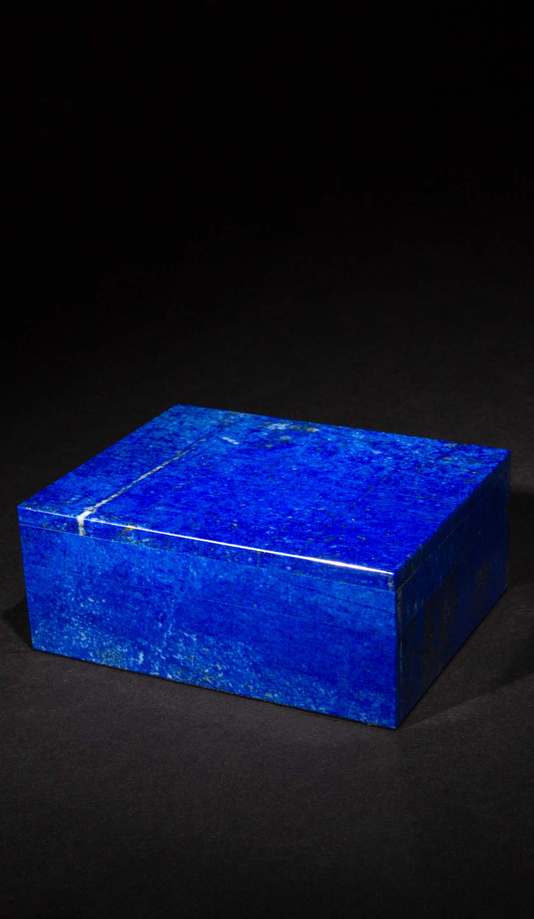 Lapis Lazuli Hinged Box, 4″