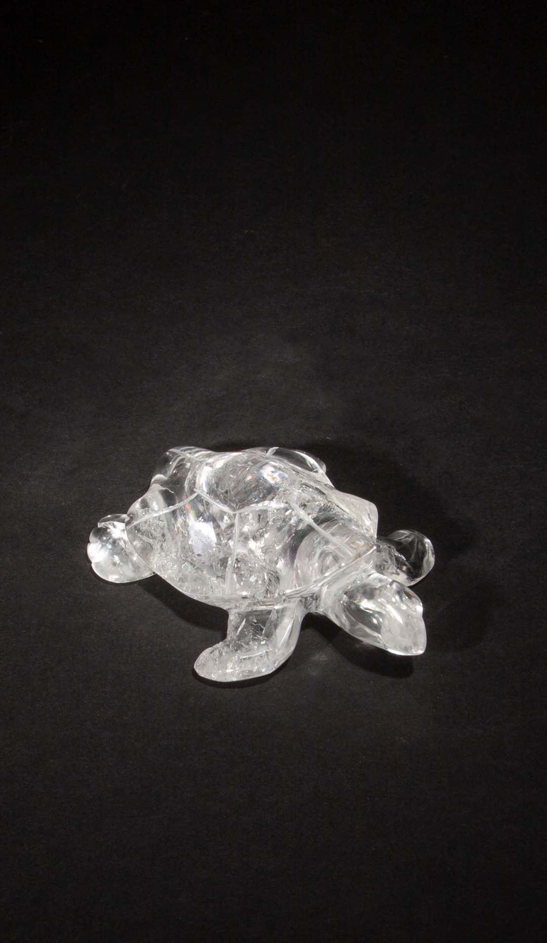Rock Crystal Turtle, 4.25″