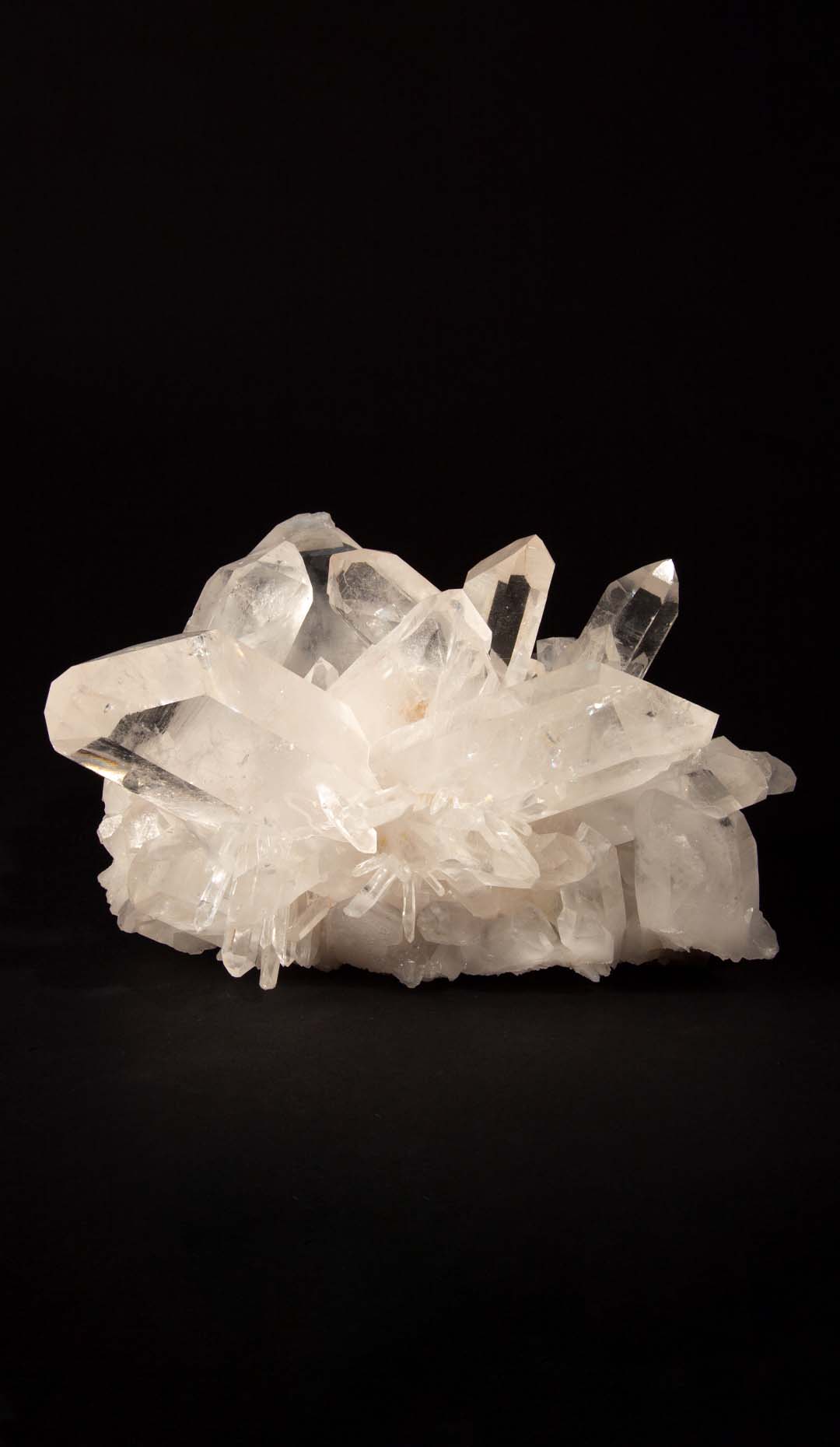Table Mounted Rock Crystal Cluster