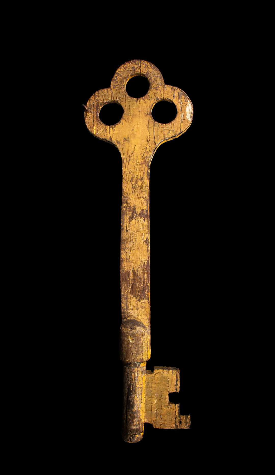 Large 19th Century 51-Inch Wooden Locksmith Key Trade Sign