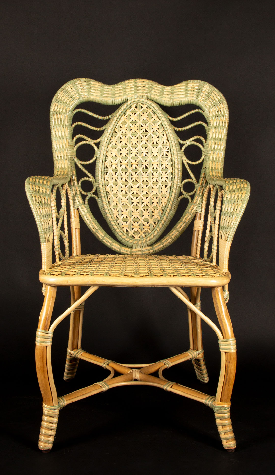 Palm House Rattan Chair by Creel and Gow